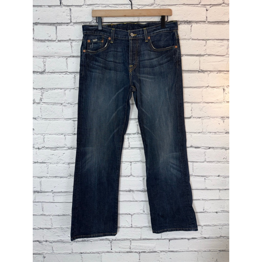 Lucky Brand Blue Straight Bootcut Jeans size 34x30 VINTAGE 2000’s Made In USA